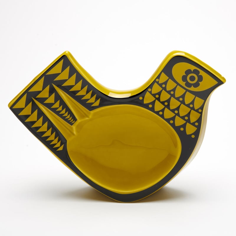 Magpie x Hornsea Bird Dish Large (BLUE&YELLOW)