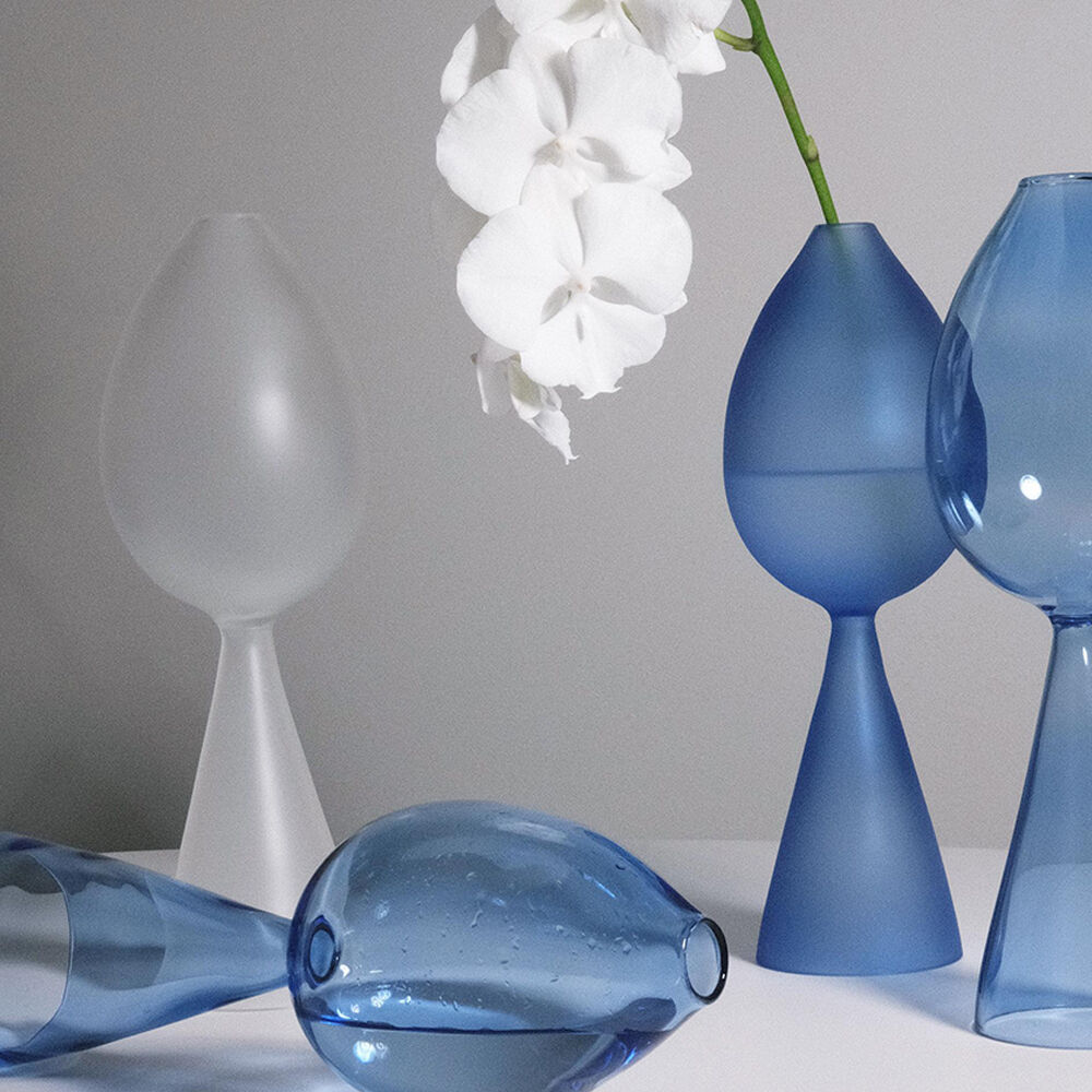 clear b Bud Vase clear aqua ガラス 花瓶 一輪挿し | Hunt