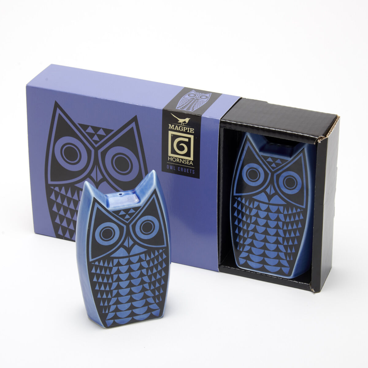 Hornsea Owl ソルト & ペッパー セット Blue イギリス 輸入 雑貨 ミッドセンチュリー 英国 ホーンジー レトロ おしゃれ 80867 Hornsea Owl ソルト & ペッパー セット Blue イギリス 輸入 雑貨