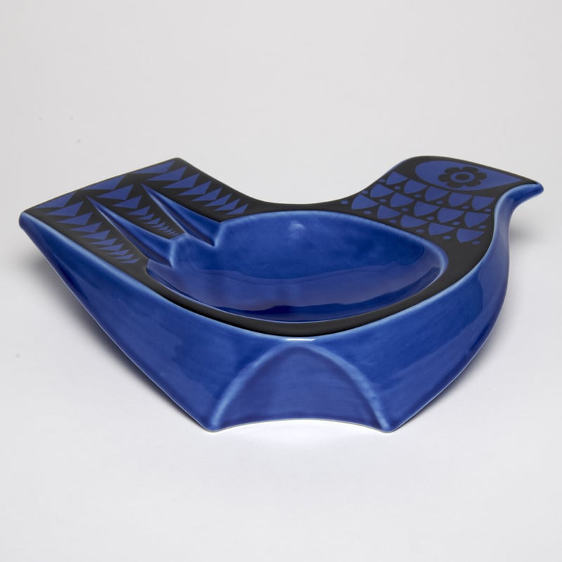 Magpie x Hornsea Bird Dish Large (BLUE&YELLOW)