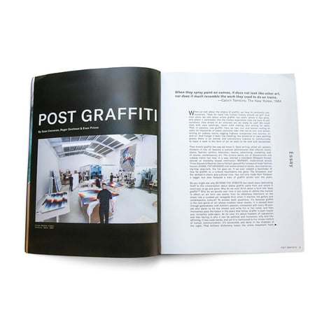 CONTROL Gallery "Exhibition 001: POST GRAFFITI" Catalogue book