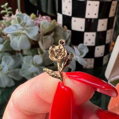 VINTAGE-SOLID 14K YELLOW-GOLD SAILBOAT-CHARM (1点物)