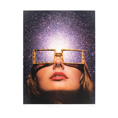残り1枚 Mind Blown - 5 colour silkscreen with glitter varnish
