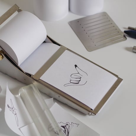 Desktop Roll Note Dispenser ノート ディスペンサー メモ帳 デザイン 文具
