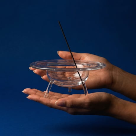 clearb Glass Incense Burner L インセンスホルダー お香立て