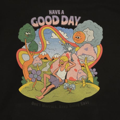 Daily Routine × Hunt Tokyo "HAVE A GOOD DAY" Heavy Hoodie