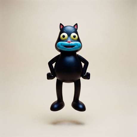 DABSMYLA Cosmic Cat (Black/Red/Blue) Vinyl Art Figure