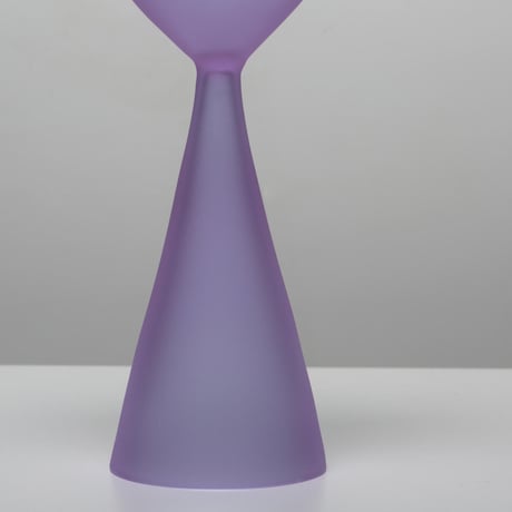 clear b Bud Vase Frosted Violet 花瓶 一輪挿し ガラス
