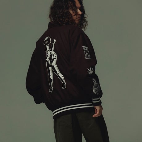 CLUCT×MIKE GIANT 15th VARSITY JACKET