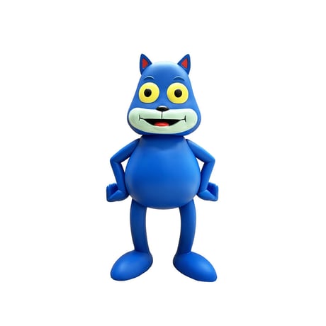 DABSMYLA Cosmic Cat (Black/Red/Blue) Vinyl Art Figure