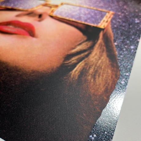 残り1枚 Mind Blown - 5 colour silkscreen with glitter varnish