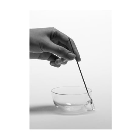 clear b Glass Incense Burner S インセンス ホルダー お香立て