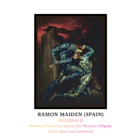 Ramon Maiden: INFERNO II  Limited Edition Original Canvas Art Print
