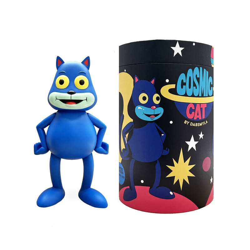 DABSMYLA Cosmic Cat (Black/Red/Blue) Vinyl Art