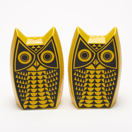 Magpie x Hornsea Owl Cruet Set - Blue or Yellow