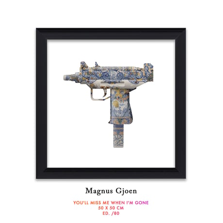 残り1枚 Magnus Gjoen : YOU’LL MISS ME WHEN I’M GONE  (ED/80) 50cm X 50cm アートプリント