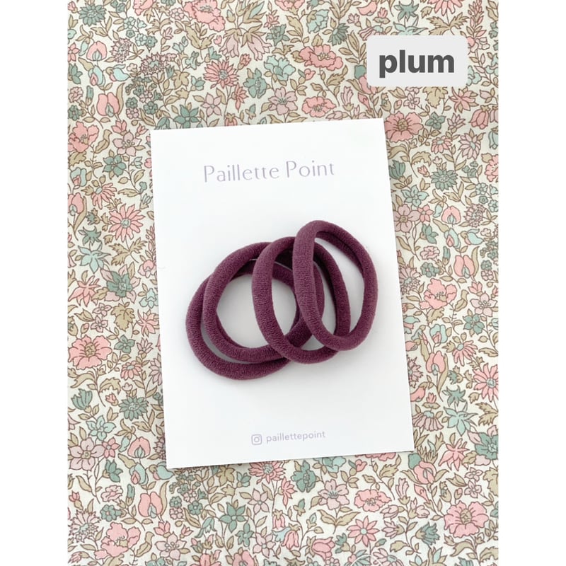 新色追加♡【全12色】ヘアゴム4本セット リングゴム | paillette point