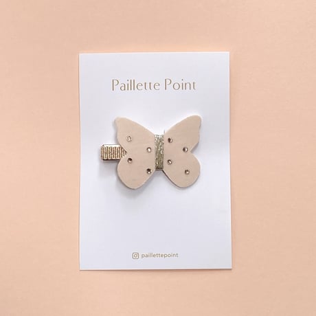 🍑《Mサイズ》 butterfly clip "Peach Puff " 単品