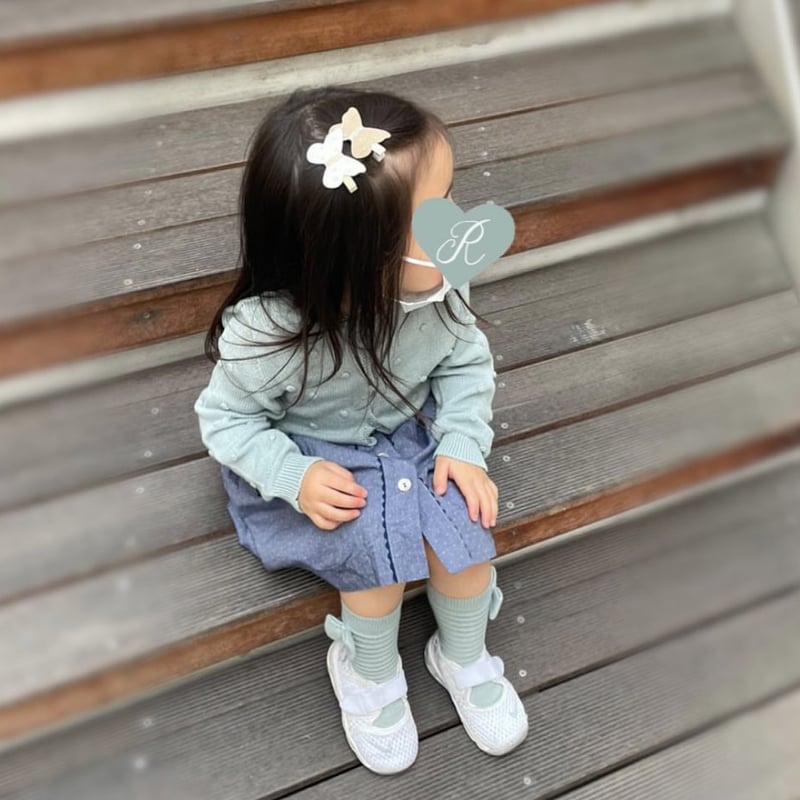 New!jacadi起用リバティ《Mサイズ》 butterfly clip リバティ 