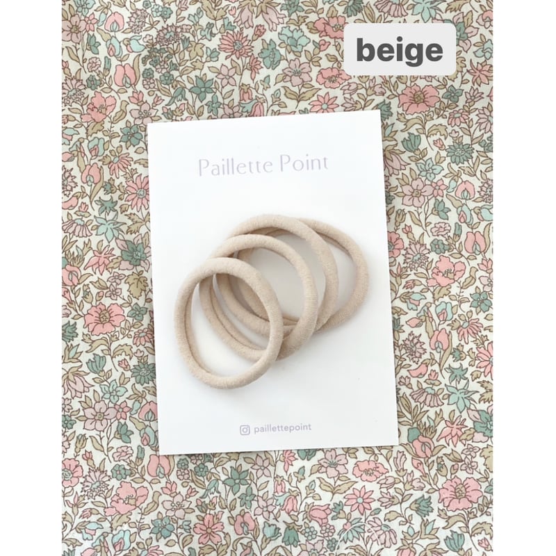 新色追加♡【全12色】ヘアゴム4本セット リングゴム | paillette point