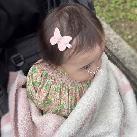 🩰New! 《Mサイズ》 butterfly clip  "ballerina pink" 単品