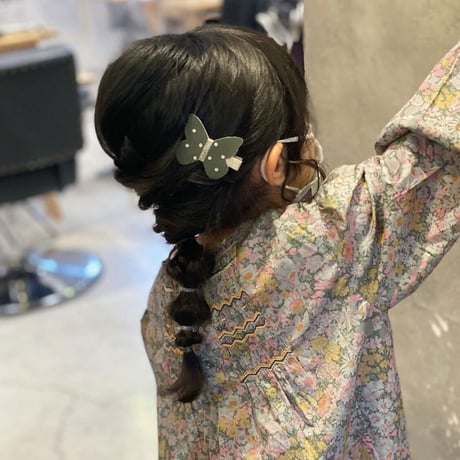 🧡《Lサイズ》 butterfly clip  "Apricot " 単品