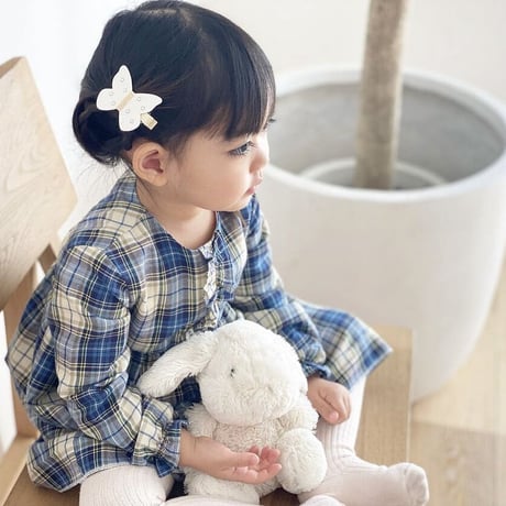 💠🇬🇧New! 《Lサイズ》 butterfly clip  Liberty 輸入リバティ "mauverina"  単品