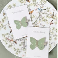 💚New! 《Lサイズ》 butterfly clip "Celadon Green" 単品