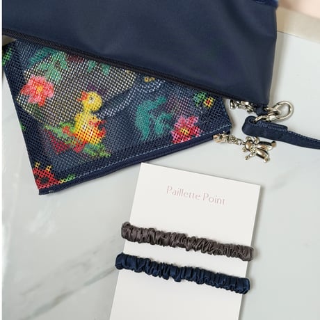 NEW! -Paillette Point- select シルクゴム2本set シックカラー