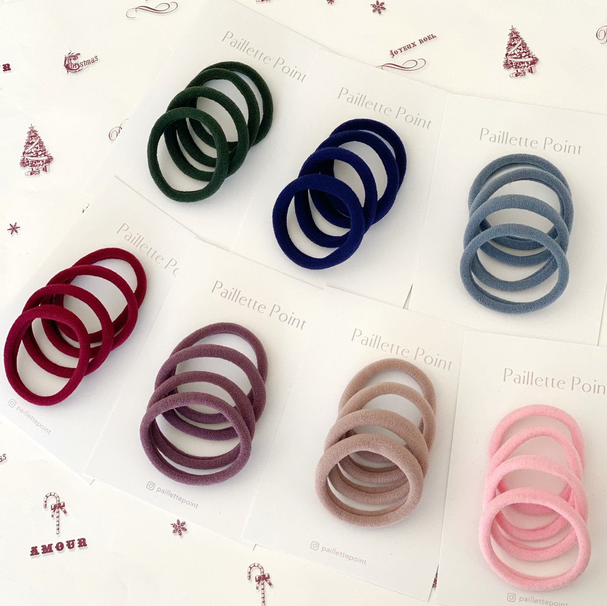ヘアゴム No.72 新色追加♡【全12色】ヘアゴム4本セット リングゴム