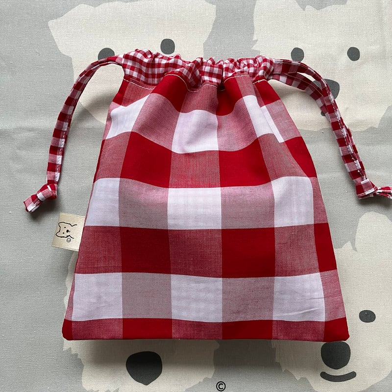 チェック柄巾着袋 楽天市場】チェック柄（巾着袋｜バッグ・ランドセル）：キッズ