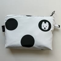 モントンFabricファスナーポーチ ドットMono