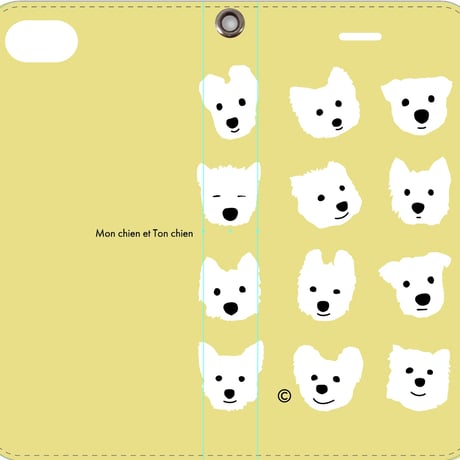ベルト無し えへへうふふ 手帳型iPhone/androidはカメラ穴無し