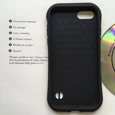 白ワンコグリップケース iPhone用