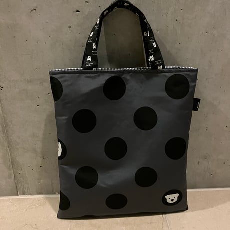 MON_TONオリジナル ベーシック トートBagドットDeepGray-102