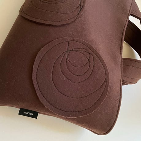 MON_TONフェルトModeバッグ ココアBrown