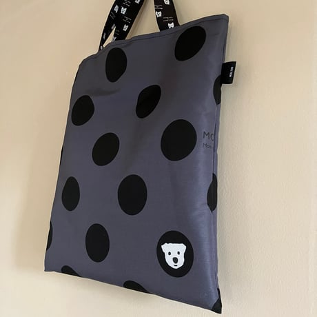 MON_TONオリジナル ベーシック トートBagドットDeepGray-102