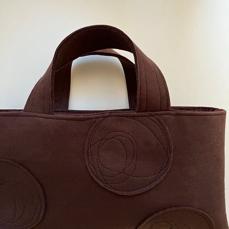 MON_TONフェルトModeバッグ ココアBrown