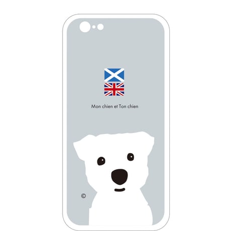 1白ワンFlag/強化ガラス・スマホケース for iPhone