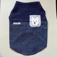 MonChien+オリジナルワンコ服  シンプルデニム
