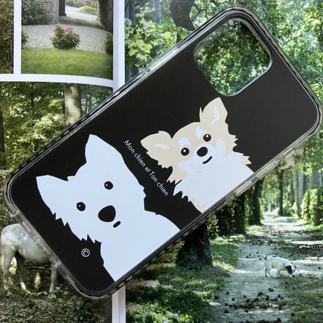 組み合わせ自由フレンズ2人/クッションバンパーケース for iPhone