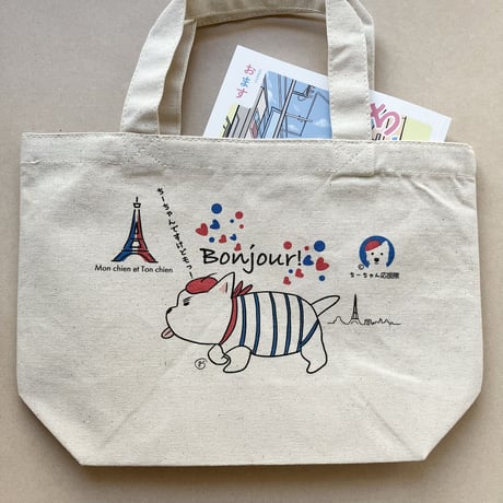ナチュラルトートバッグS-Parisちーちゃん応援隊goods