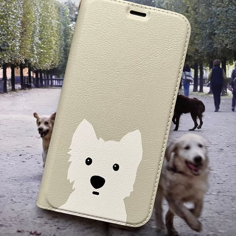 ベルト無し 組み合わせ自由フレンズ2人 手帳型 　for iPhone /android版はカメラ穴無し