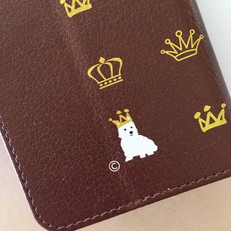 プリンセスプリンス 手帳型スマホケース Brown