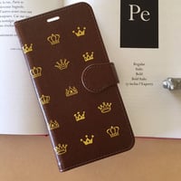 プリンセスプリンス 手帳型スマホケース Brown