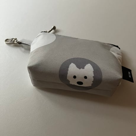 Petitファスナーポーチ シックドットGray
