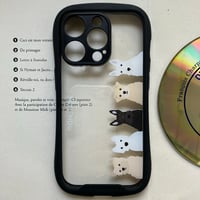 フレンズ5テリア-clearグリップケースカメラレンズカバー付き/ iPhone用