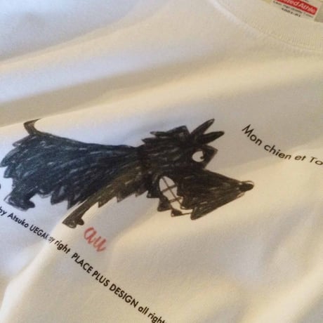 8周年SALE 黒ワンコガウゥTシャツ　Men's&Ladies&Child
