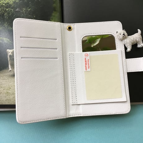 モンシアン 手帳型スマホケース LightGreen