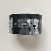 白ワンコ2人　マスキングテープ20mm巾7m
